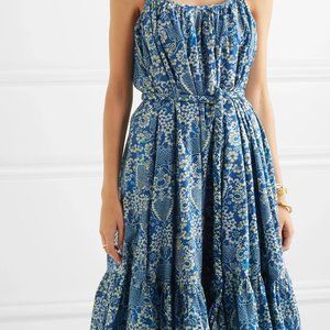 RHODE Lea Dress in Tapestry (Blue) - Large NWT!